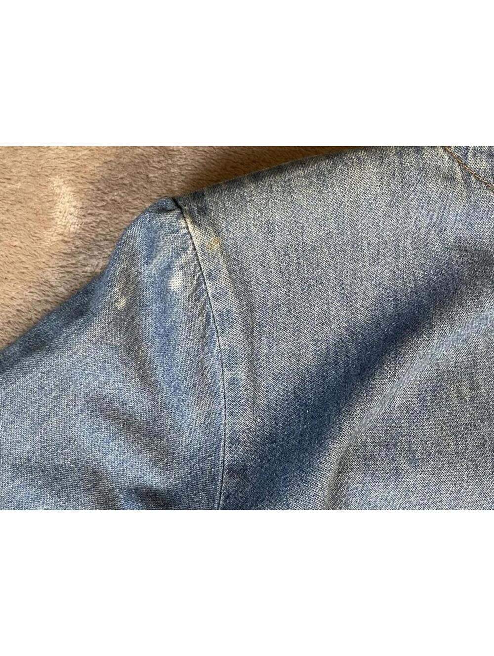 Vintage Denim Button-Front Midi Dress by Express Jeans 9/10- Late 80s-Early 90s - Picture 10 of 10